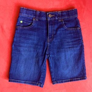 Size 8 dark blue denim boy shorts.